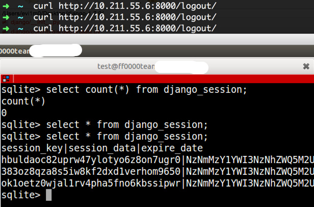 Django logout function Denial-of-service